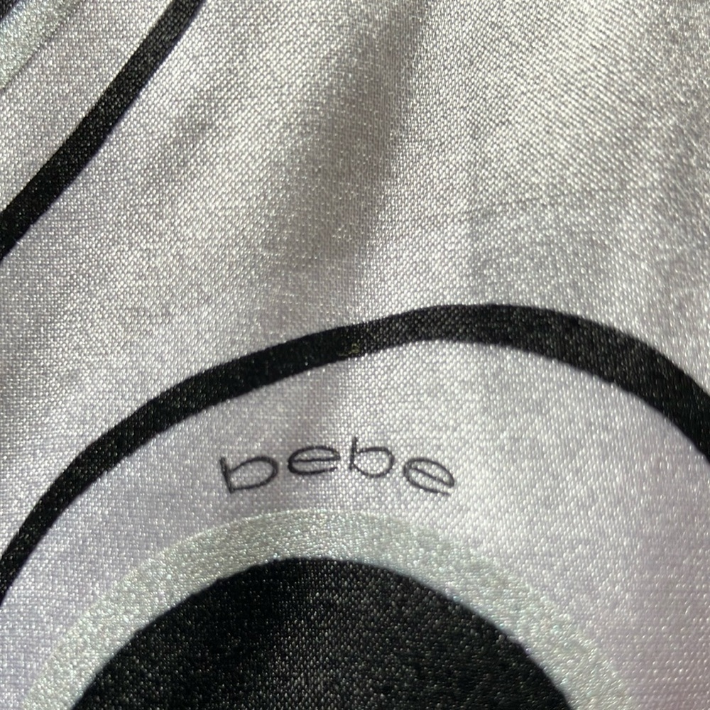 bebe Black and White Halter Top - Picture 2 of 7